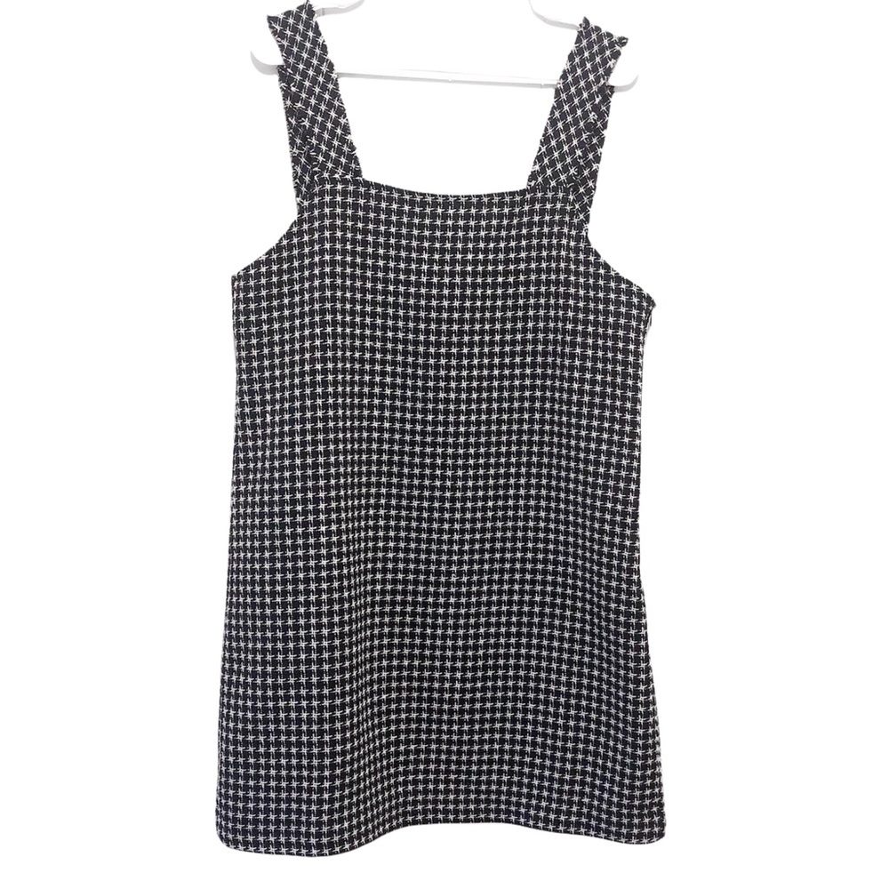 Alicedudu Tweed Plaid Dress